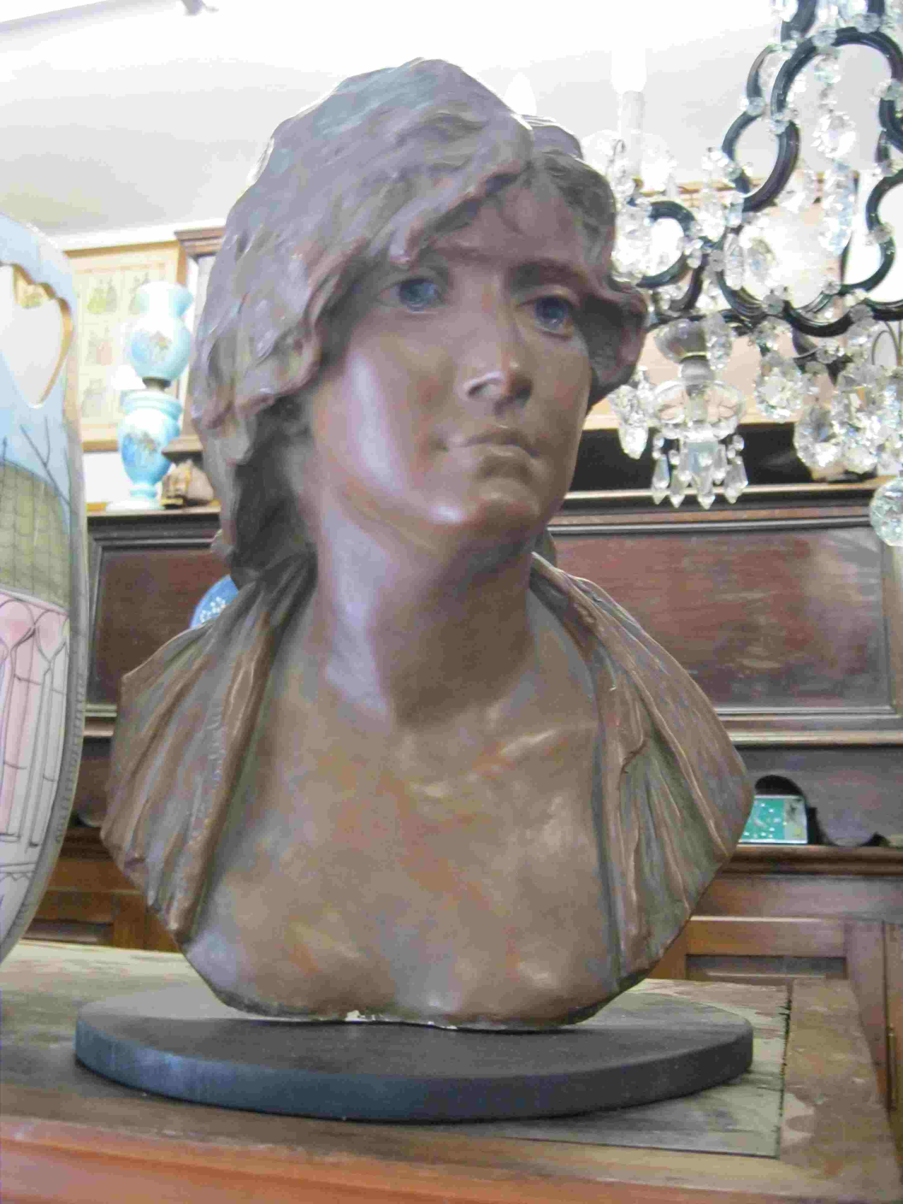 scultura_gesso_bronzo_dama_napoli_1900